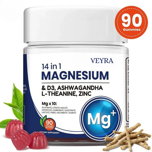 Veyra™ Magnesium Gummies 14-in-1 – Calm • Sleep • Stress Support